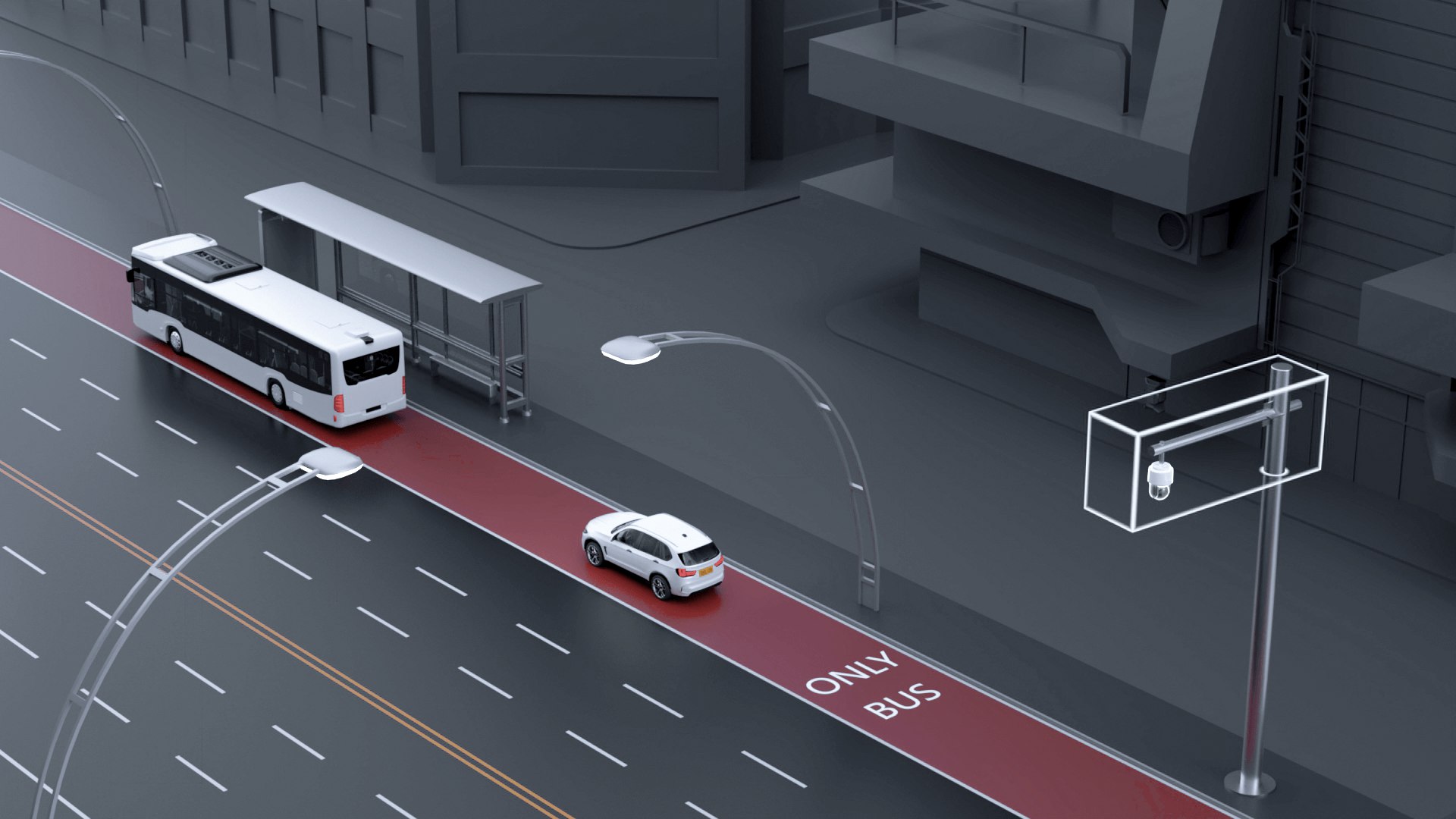 Carril exclusivo para autobuses