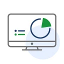 Una plataforma con panel visualizado