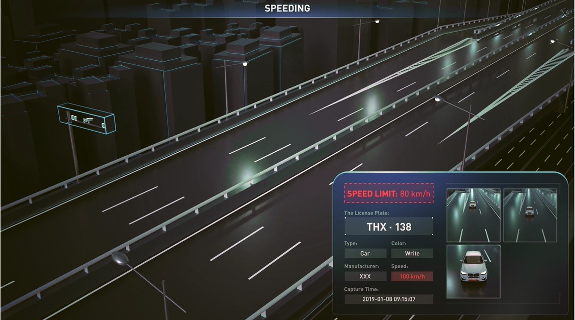 Medición de velocidad en puntos de control
