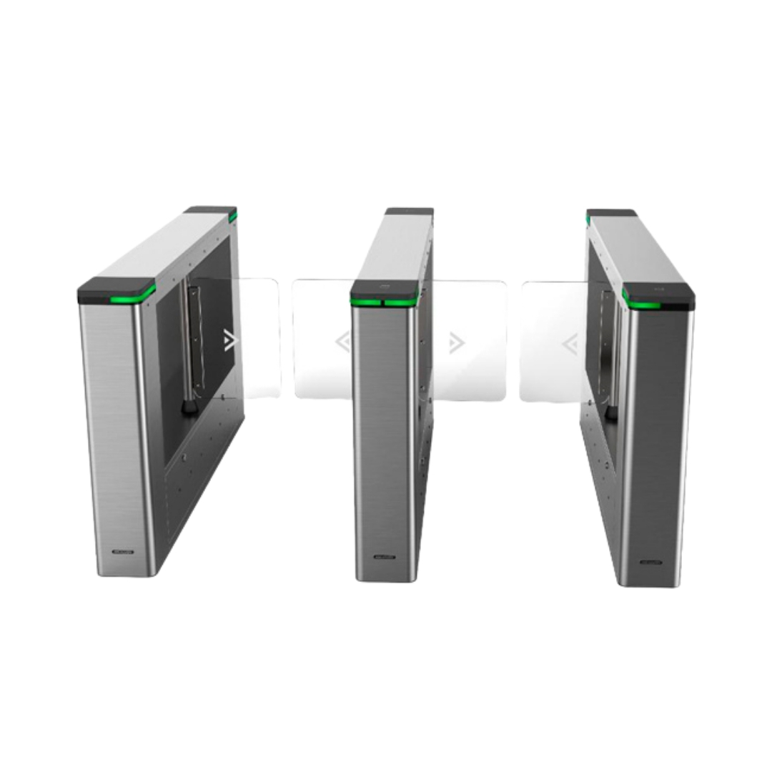 DS-K3B501SX-M/MPg/DP - DS-K3B501SX-M/MPg(O-STD)/DP-SWING BARRIER HIKVISION MEDIA CON PUERTA DE ACRILICO, CON PERFORACION PARA AC TIPO PG