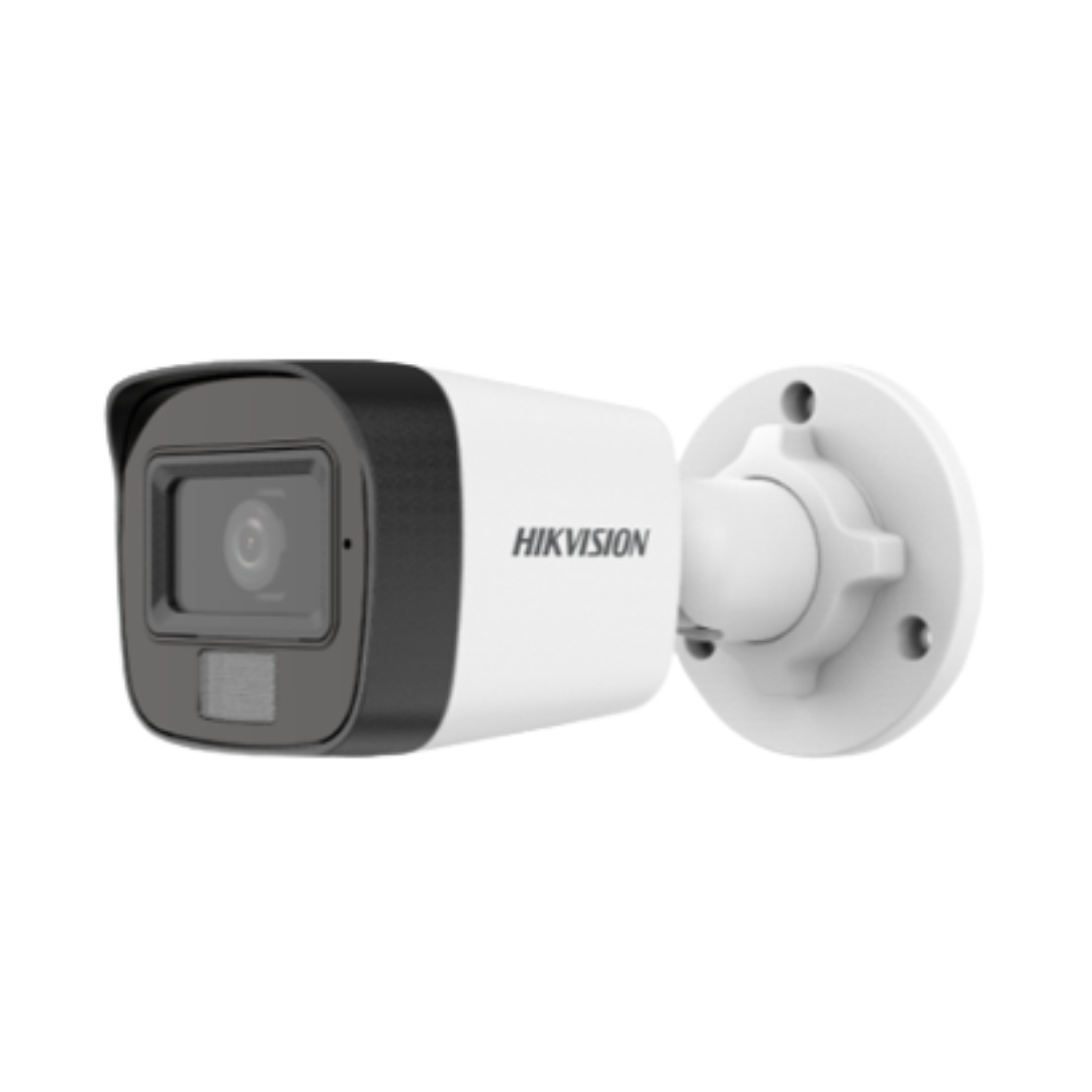 DS-2CE16D0T-LPFS - CÁMARA HIKVISION LUZ DUAL C/AUDIO BULLET 2MP,LENTE  2.8MM. IP 67. IR 25M NOCHE. LUZ BLANCA HASTA 20M