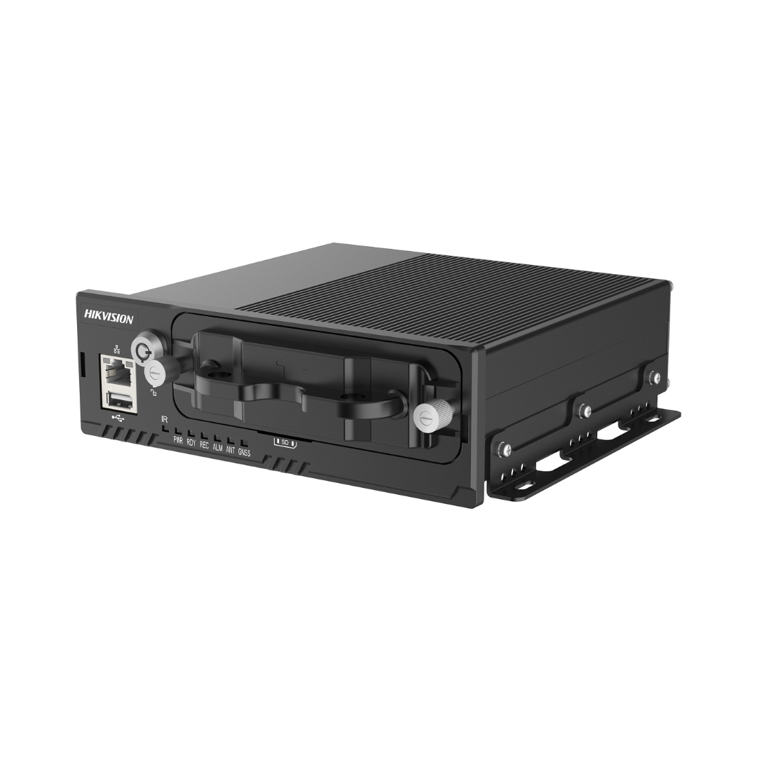 AE-MD5043 - DVR MOVIL HIKVISION 4CH,1080P,SOPORTA 2 DISCOS DE 2TB C/U, DE 9V A 36V DC.