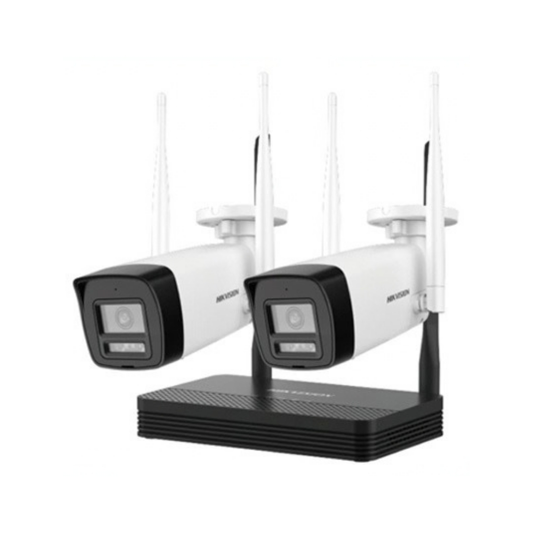 NKS422W0H - KIT NVS DE 2 MP SOPORTA SD HASTA 512, INCLUYE: 2 CAMARAS BULLET DE 2MP LENTE DE 2,8, IP66.