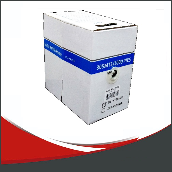 CABLE UTP LAN 5E100 305m - Cable UTP Interior bobina de 305 m CCA