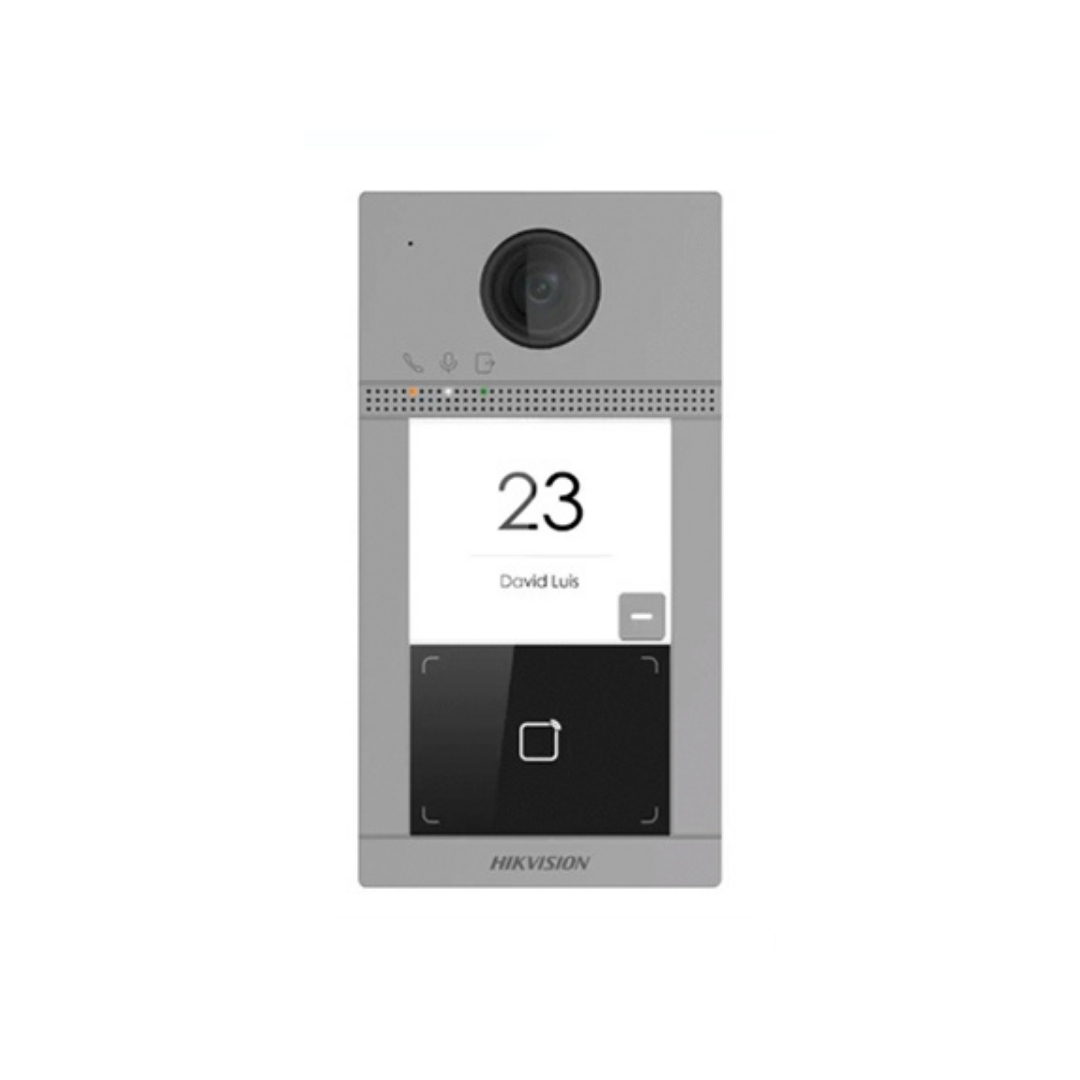 DS-KV8113-WME1(C) - PORTERO HIKVISION IP WIFI DE METAL, 2MP, IK08, IP65, POE, SOPORTA TARJETAS MIFARE