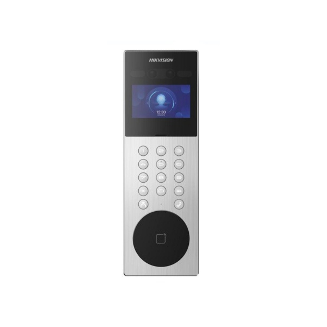 DS-KD9203-ME6 - FRENTE VIDEO PORTERO IP METALICO PARA EDIFICIOS HIKVISION, 2MP, APERTURA P/RECONOCIMIENTO FACIAL.