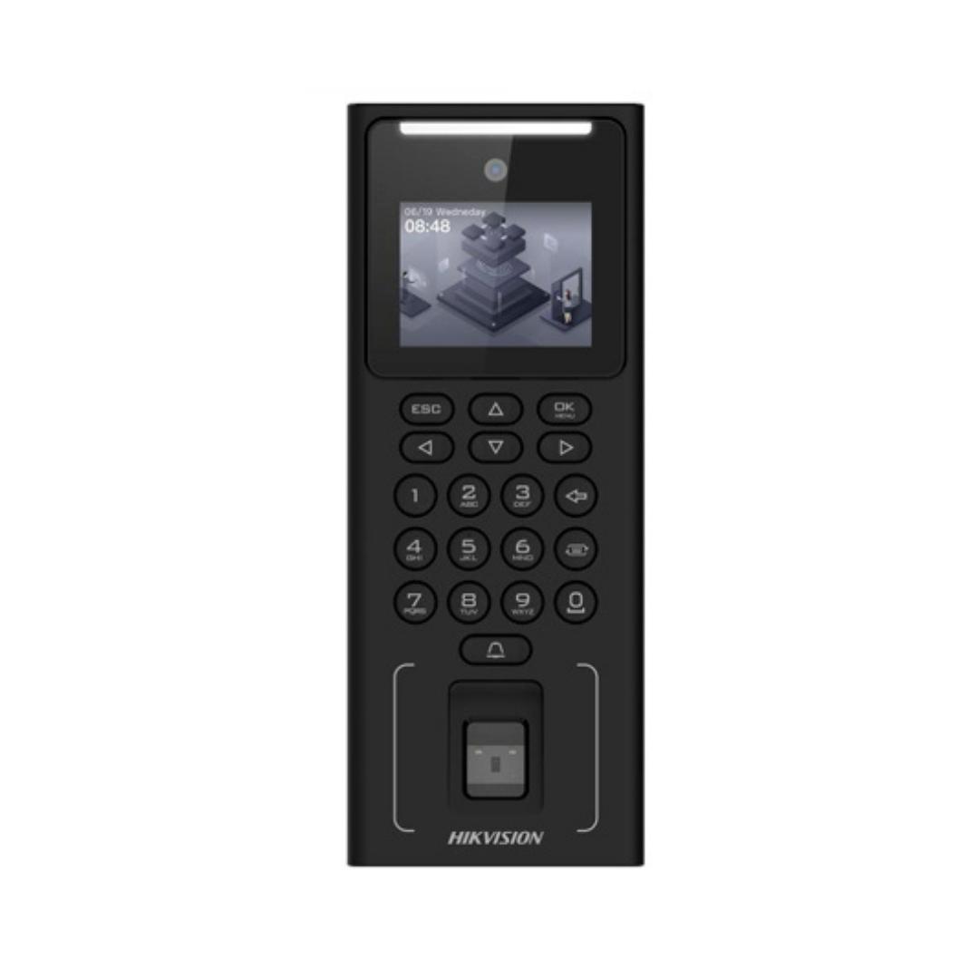 DS-K1T321MFWX - CONTROL DE ACCESO CON RECONOCIMIENTO FACIAL HIKVISION HASTA 500 ROSTROS, 3.000 HUELLAS Y TARJ