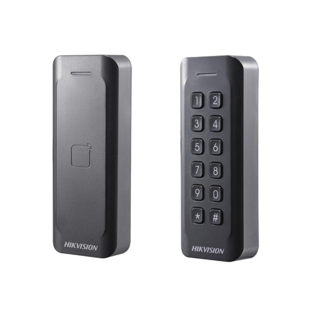 DS-K1802MK - LECTOR DE TARJETAS CON TECLADO,SOPORTA PROTOCOLO W26,W34,COMPATIBLE CON CONTROLADORA 26 27 28,IP65.