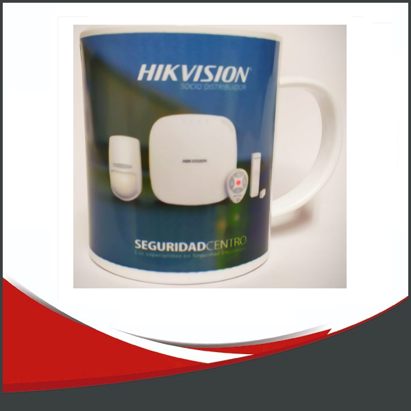 TAZA ALARMA - Taza sublimada Alarma Hikvision