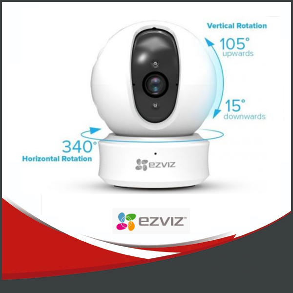 CS-CV246-A0-3B1WFR - Cámara EZVIZ IP WIFI 1 MP PT interior. Lente 2.8 mm. Con SLOT