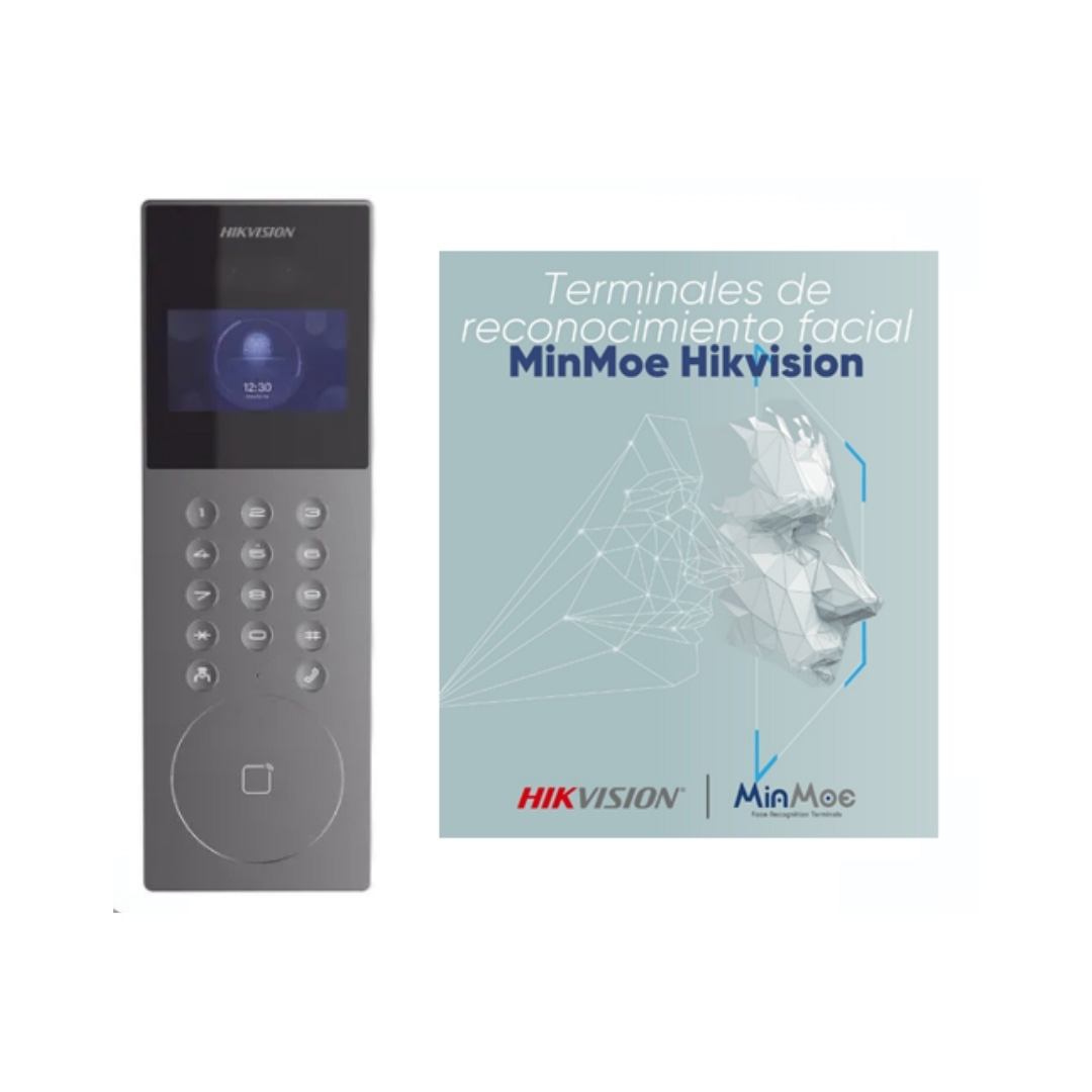 DS-KD9203-E6 - FRENTE VIDEO PORTERO IP PARA EDIFICIOS HIKVISION, 2MP, APERTURA P/RECONOCIMIENTO FACIAL, APP O TARJ