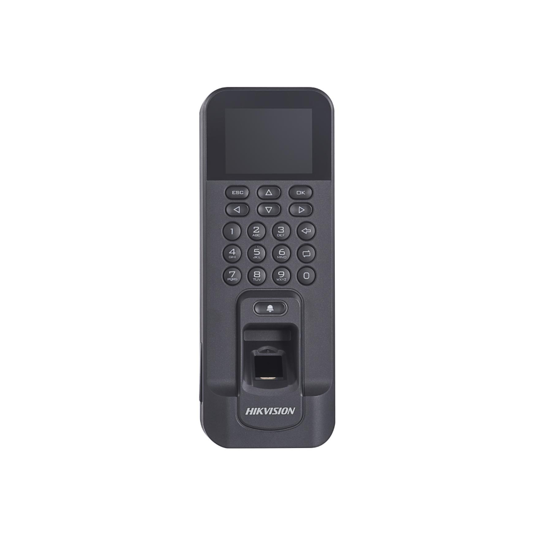 DS-K1T804BMF - DS-K1T804BMF(O-STD)-TERMINAL DE TIEMPO CON HUELLA DACTILAR Y ASISTENCIA STANDALONE, LCD, ACCESO 1 PUERTA, MIFARE, +MEMO