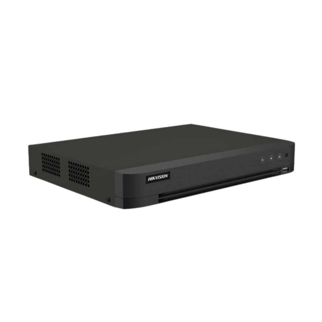 iDS-7204HUHI-M1/S(N) - DVR HIKVISION ACUSENSE DE 4 CH + 4 IP, 5MPX CON DETECCIÓN DE ROSTROS Y VEHICULOS. 1HDD HASTA 10TB.