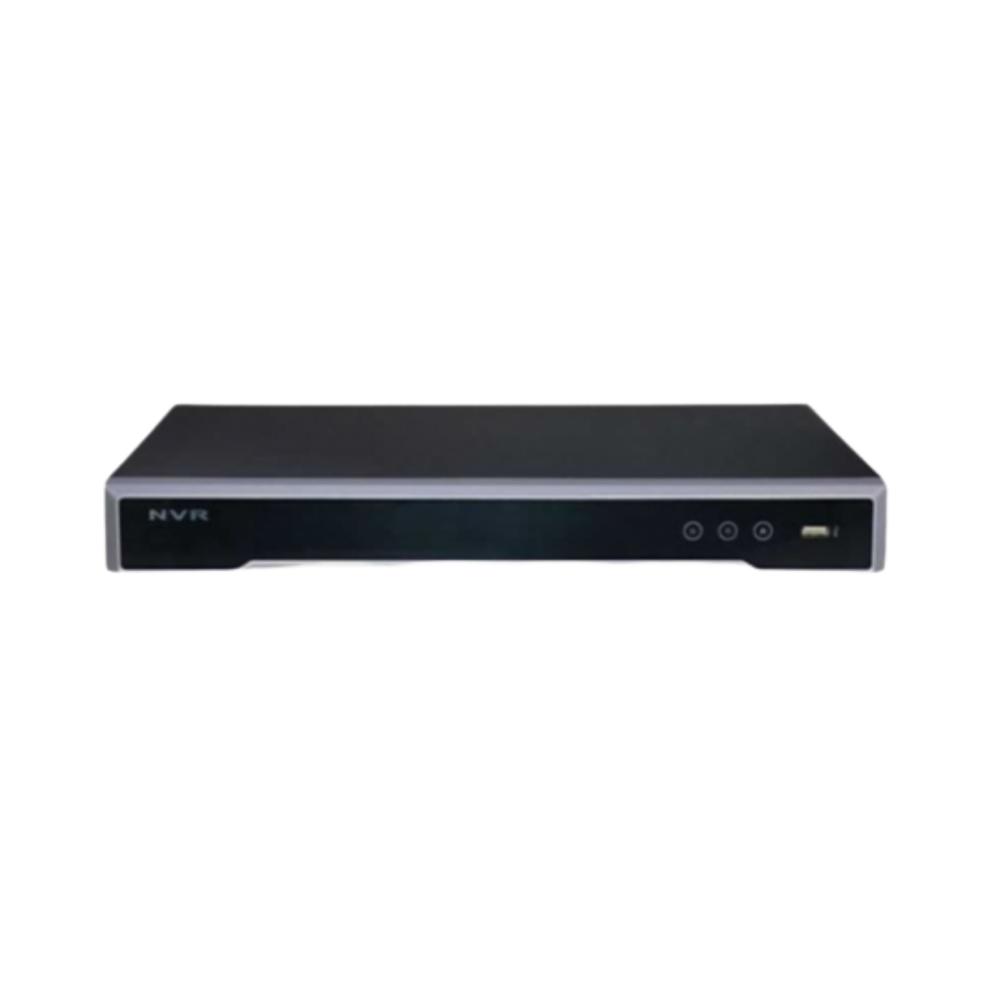 DS-7616NI-Q2/16P(E) - NVR HIKVISION 16CH POE, SOPORTA 2 DISCOS DE HASTA 8TB CADA UNO.