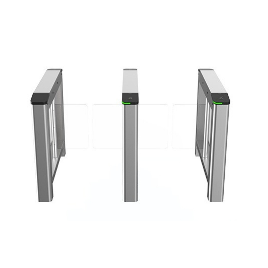 DS-K3B220X-L/M-Dp65 - SWING BARRIER HIKVISION IZQUIERDA, LECTOR DE TARJETA INCORPORADO, PUERTA DE ACRILICO 650MM.