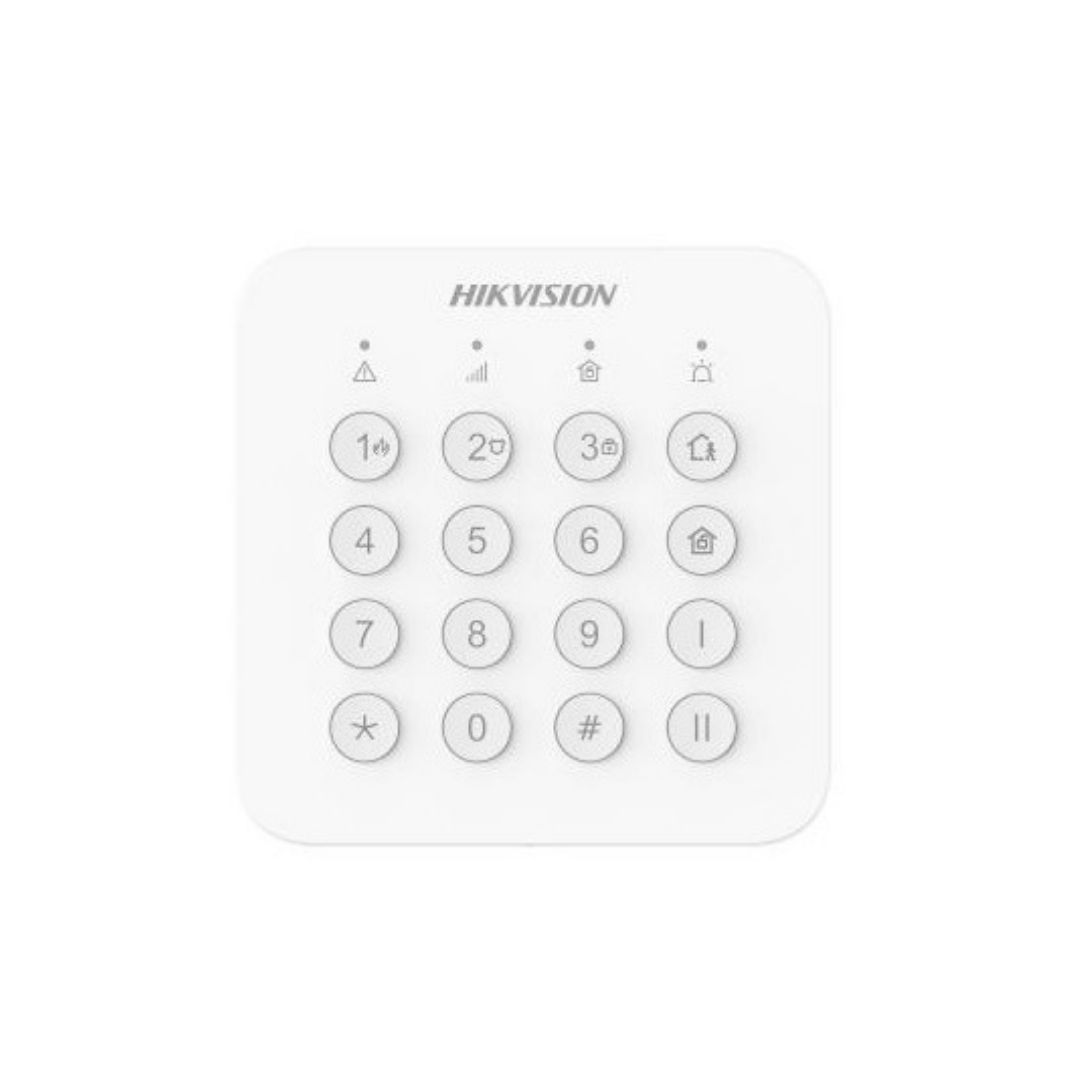 DS-PK201B-WB - TECLADO AXHOME DE HIKVISION, LED INDICADOR, FUNCIONES DE ALARMA DE FUEGO, PANICO Y MEDICA.