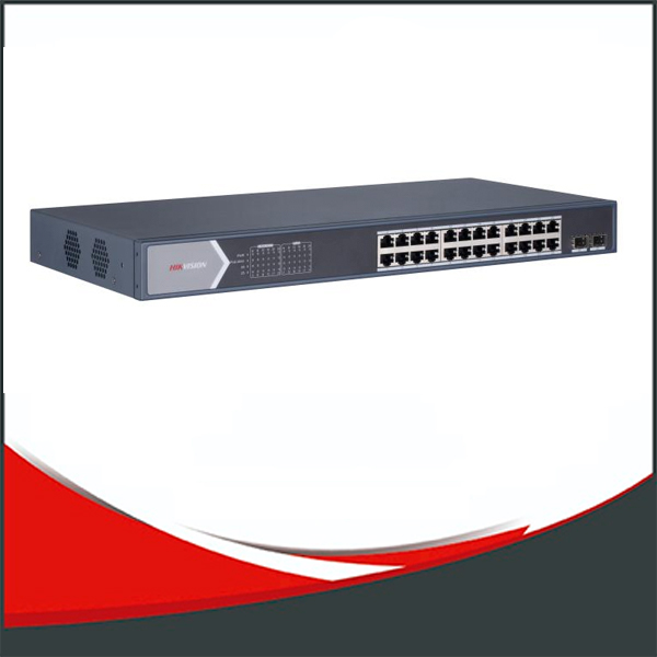 DS-3E0524-E(B) - SWITCH HIKVISION  GIGABIT, NO ADMIN. 24 PUERTOS