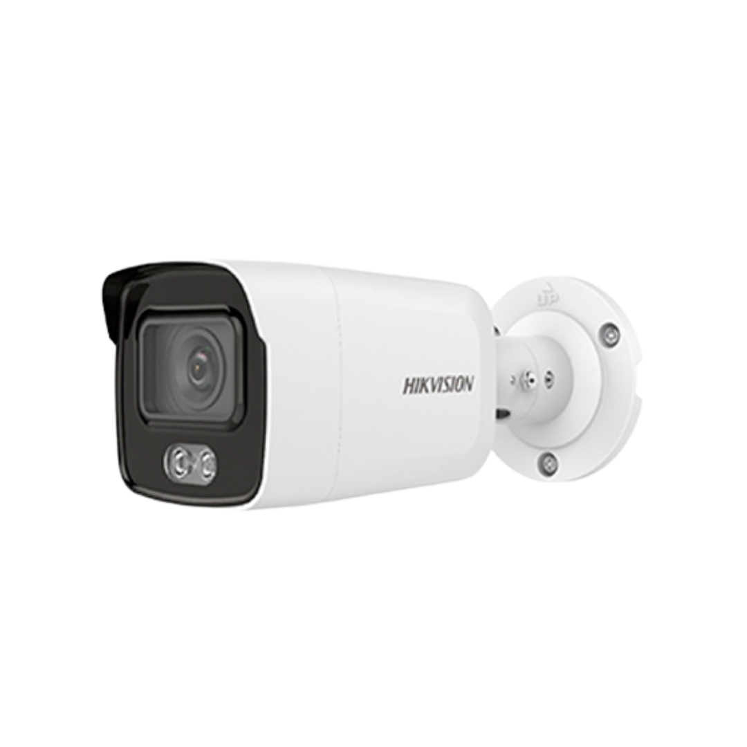DS-2CD2027G2-LU C - CÁMARA HIKVISION IP 2MP BULLET 2.8MM,LUZ BLANCA HASTA 40M ,IP67, H.265+,POE, MICROFONO INCORPORADO