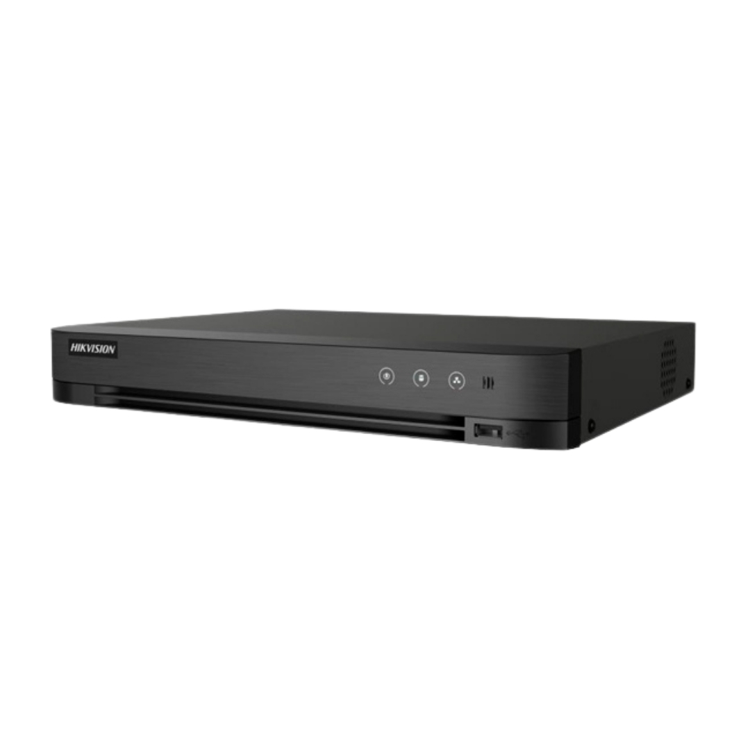 iDS-7208HQHI-M1/XT A - DVR HIKVISION 8 CANALES ACUSENSE Y SALIDA DE ALARMA. RECONOCIMIENTO FACIAL.1HDD HASTA 10TB. 1 ENTRADA DE AUDIO Y 1 SALIDA