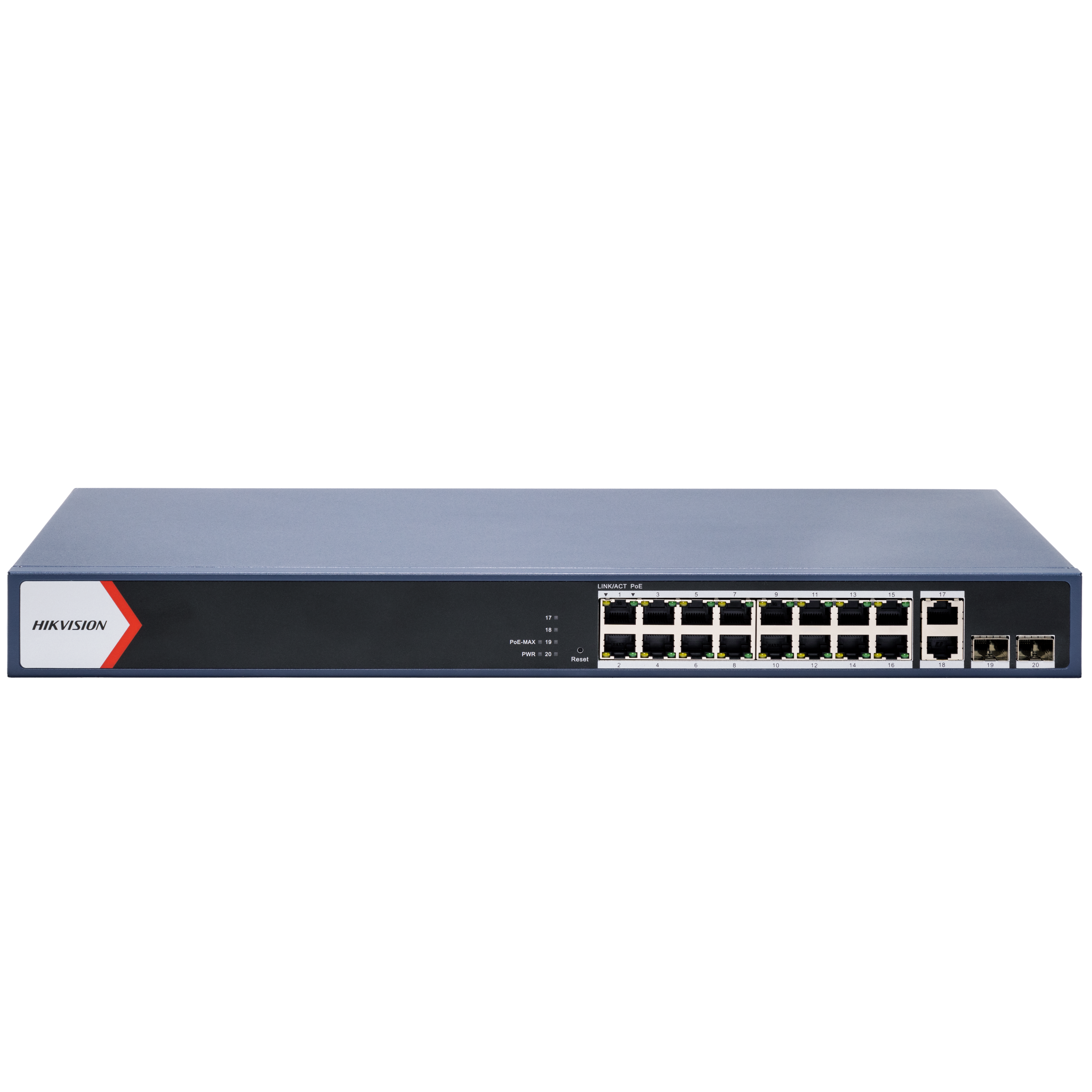 DS-3E1520P-EI/M(O-STD) - SWITCH ADMINISTRABLE,16 PUERTOS POE GIGABIT+2 PUERTOS GIGABIT UPLINK+2 PUERTOS GIGA