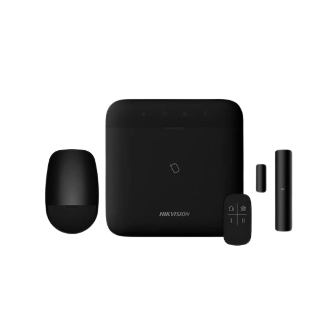 DS-PWA48-Kit-WB/ARne - KIT ALARMA INALAMBRICA AXPRO HIKVISION WIFI NEGRO,4G,48 ZONAS,CENTRAL+CONTROL+SENSOR PIR+MAGNETICO,C/PILAS