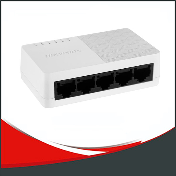 DS-3E0505D-O - SWITCH PLASTICO HIKVISION DE 5 PUERTOS GIGABIT