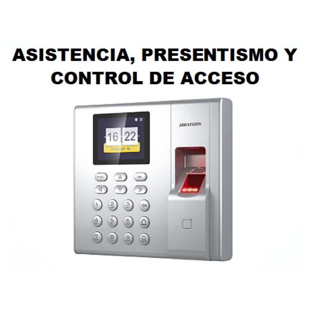 DS-K1T8003MF - TERMINAL DE TIEMPO CON HUELLA DACTILAR Y ASISTENCIA STANDALONE, LCD, ACCESO 1 PUERTA, MIFARE