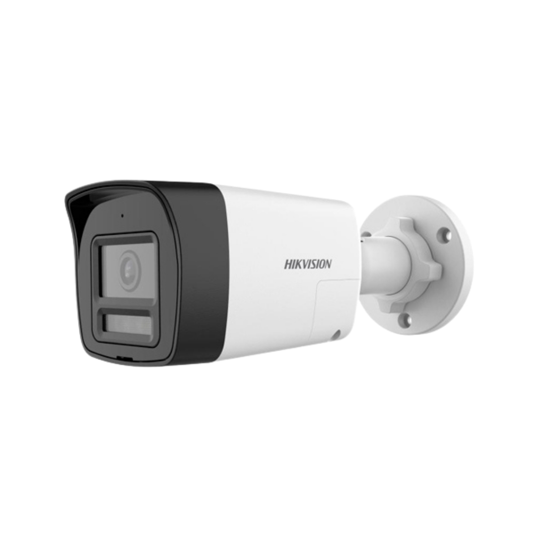 DS-2CE16D0T-LXTS - CAMARA HIKVISION ANALOGICA DE 2MP CON SIRENA, BULLET, AUDIO BIDIR. IP67, 30MTS IR, 20MTS LUZ BLANCA.