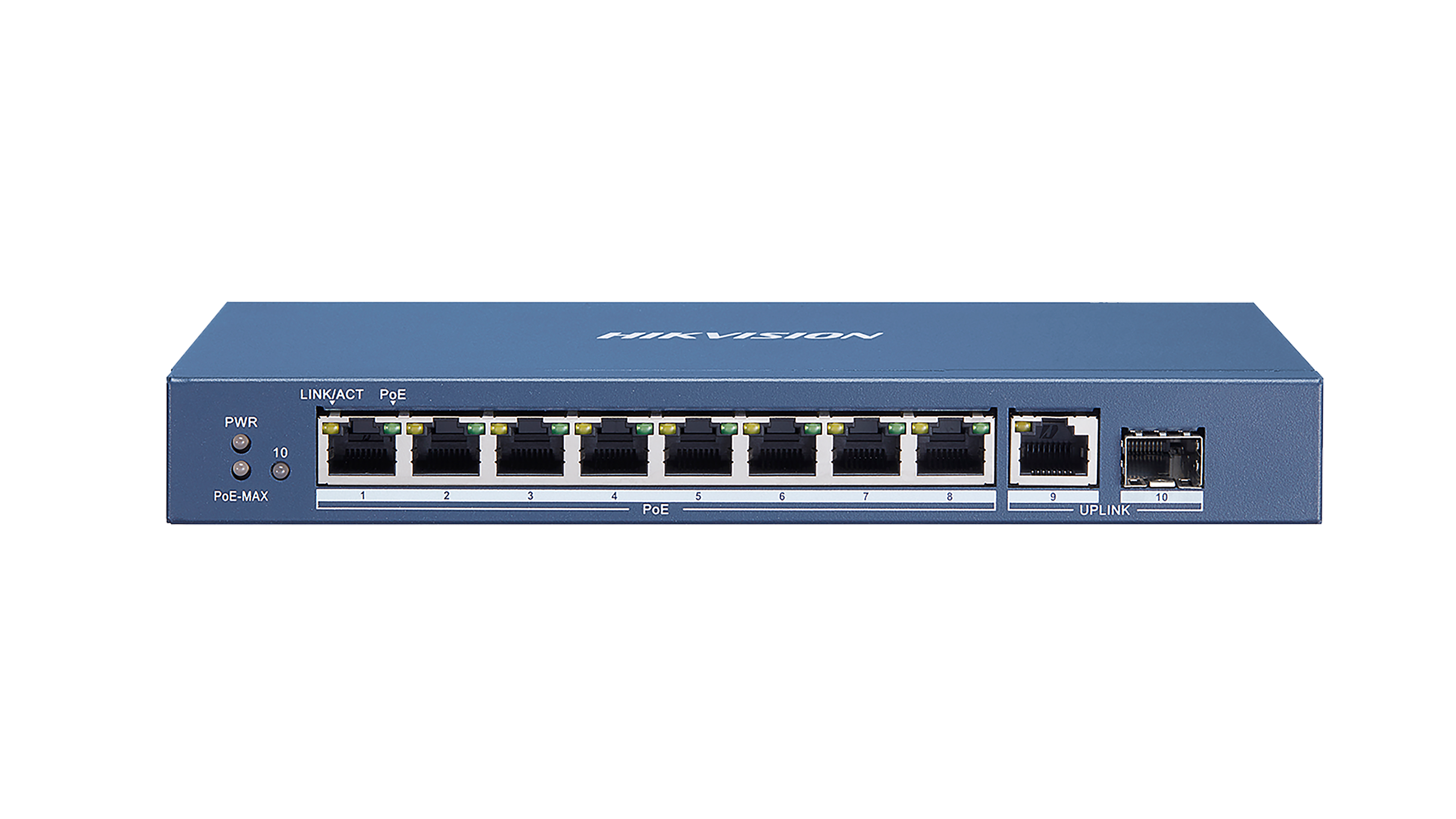 DS-3E0510P-E(B) - SWITCH HIKVISION,NO ADMIN,8 PUERTOS POE