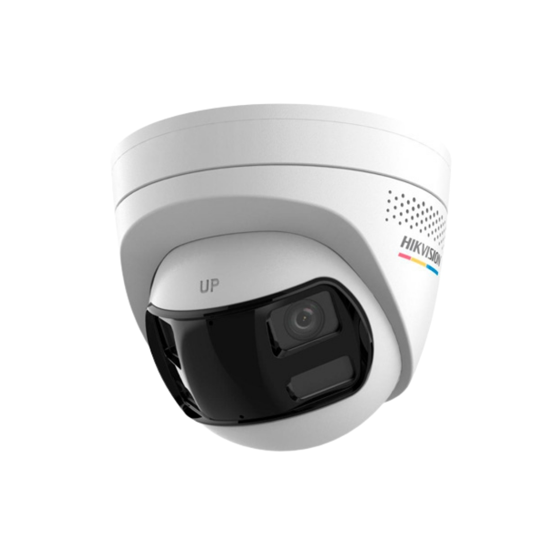 DS-2CD1367G2HPLIUFSL - CAMARA IP HIBRIDA TURRET 6MP,COLORVU,LENTE 2,8MM,IP67,LUZ 30M,SD 512GB,ESTROBO Y ALARM AUDIBLE,POE