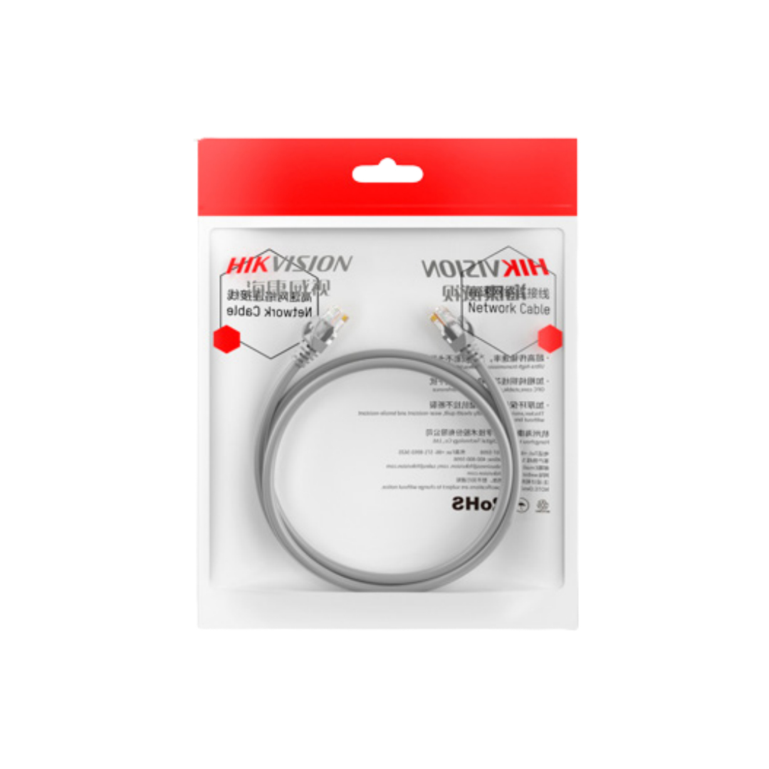 DS-1NP6UEC0 grey 3m - CABLE RED UTP HIKVISION INTERIOR, 100% COBRE, CAT6, DE 3MTS.