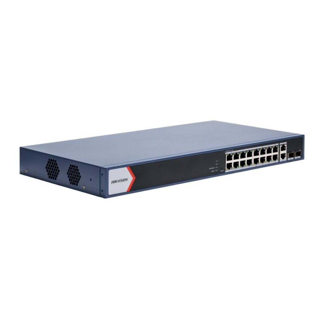 DS-3E1520P-EI/M - DS-3E1520P-EI/M(O-STD)-SWITCH ADMINISTRABLE,16 PUERTOS POE GIGABIT+2 PUERTOS GIGABIT UPLINK+2 PUERTOS GIGA SFP FIBRA,VLAN