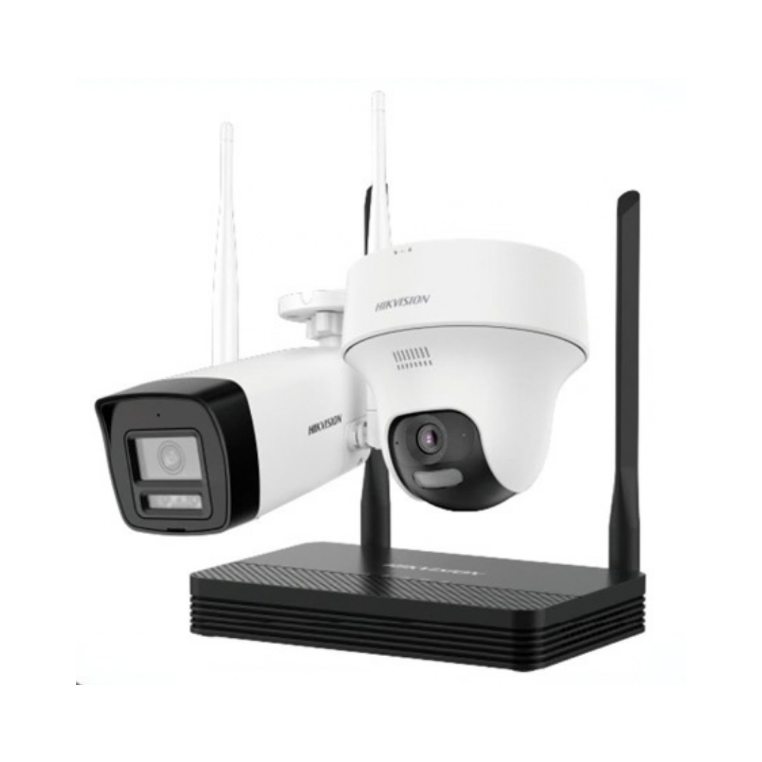NKS424W02H - KIT NVS DE 4MP SOPORTA SD HASTA 512, INCLUYE: 1 CAMARAS BULLET DE 4MP, 1 CAMARA PT INTERIOR DE 4MP.