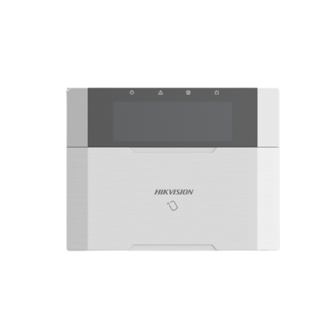 DS-PK1-LRT-HWB - TECLADO LCD HIKVISION HYBRID  AXPRO, ARMADO Y DESARMADO MEDIANTE TARJETAS Y LLAVERO