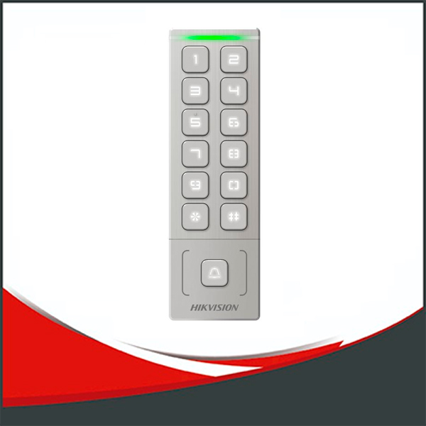 DS-K1T809MX - LECTOR DE TARJETAS CON TECLADO Y TIMBRE