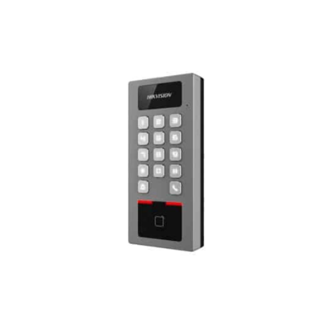 DS-K1T502DBWX-C - DS-K1T502DBWX-C(STD)-CONTROL DE ACCESO, EXTERIOR, IK09, METALICO,LECTOR TARJ.Y TECLADO INCORPORADO, 100K TARJETAS.