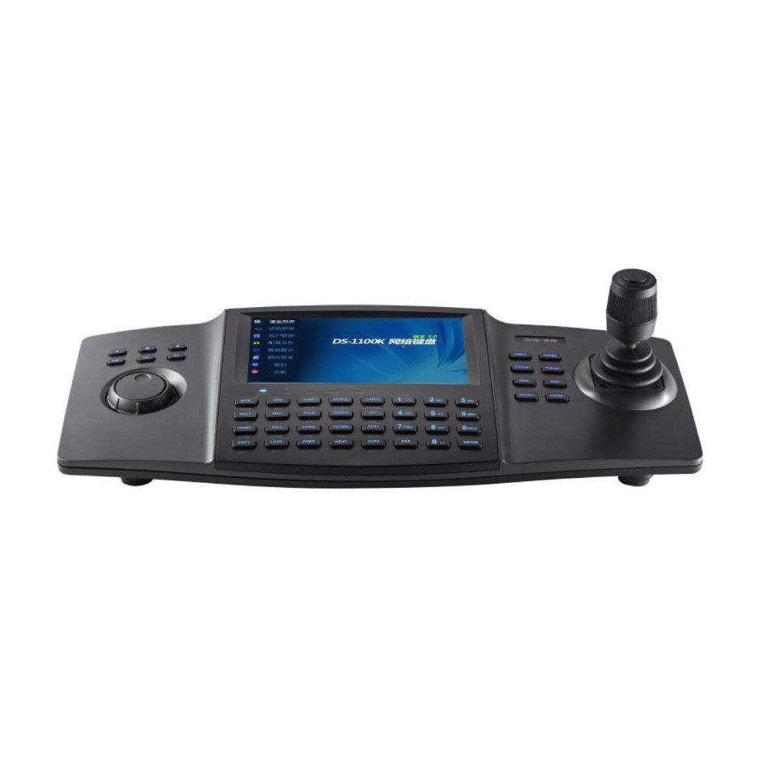 DS-1100KI(C) - DS-1100KI(C)(O-STD)-JOYSTICK IP HIKVISION CON PANTALLA DE 7 PULGADAS Y TECLADO, CONEXIÓN RJ45, 12VC.