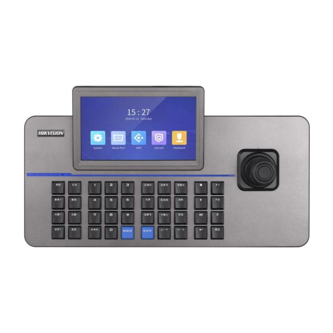 DS-1105KI(B) - DS-1105KI(B)(O-STD)-JOYSTICK IP HIKVISION CON TECLADO, PANTALLA LCD 7 PULGADAS, 1 SALIDA HDMI, 1 SALIDA VGA.