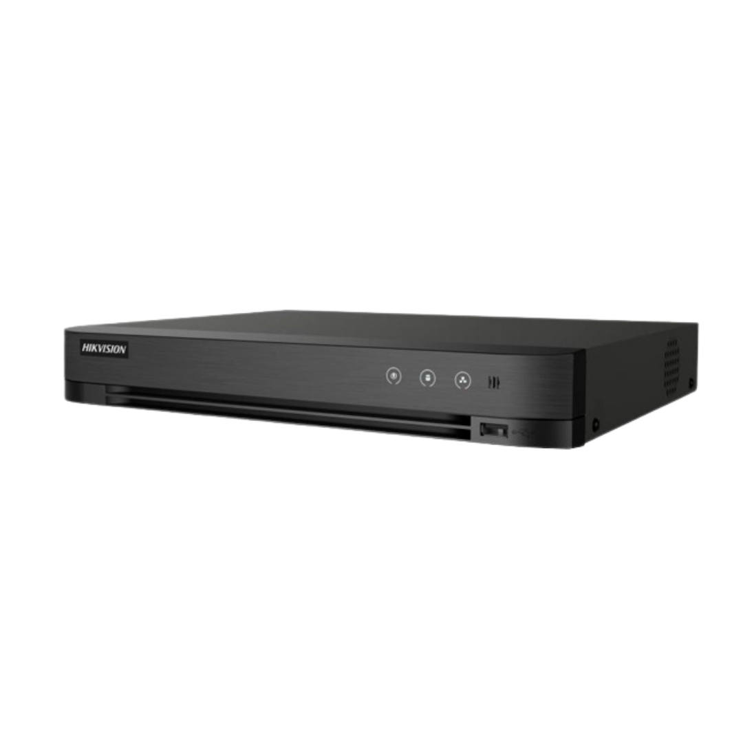iDS-7204HUHI-M1/XT - DVR HIKVISION ACUSENSE 4 CH + 4 IP, 5MPX CON RECONOCIMIENTO FACIAL, DET, VEHICULOS. 1HDD HASTA 10TB.