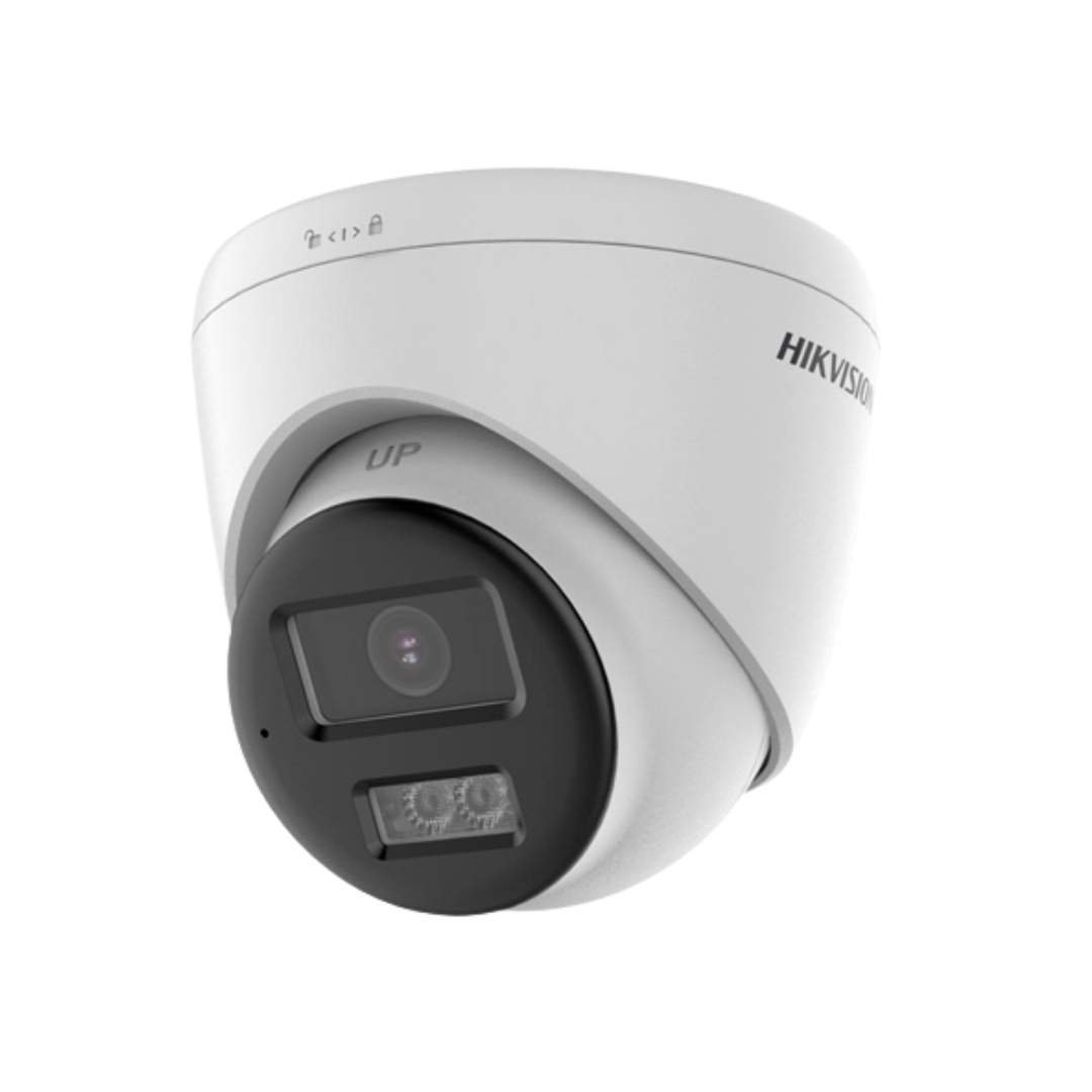 DS-2CE78D0T-LXTS - CAMARA HIKVISION ANALOGICA DE 2MP CON SIRENA, DOMO, AUDIO BIDIR. IP67, 40MTS IR, 40MTS LUZ BLANCA.